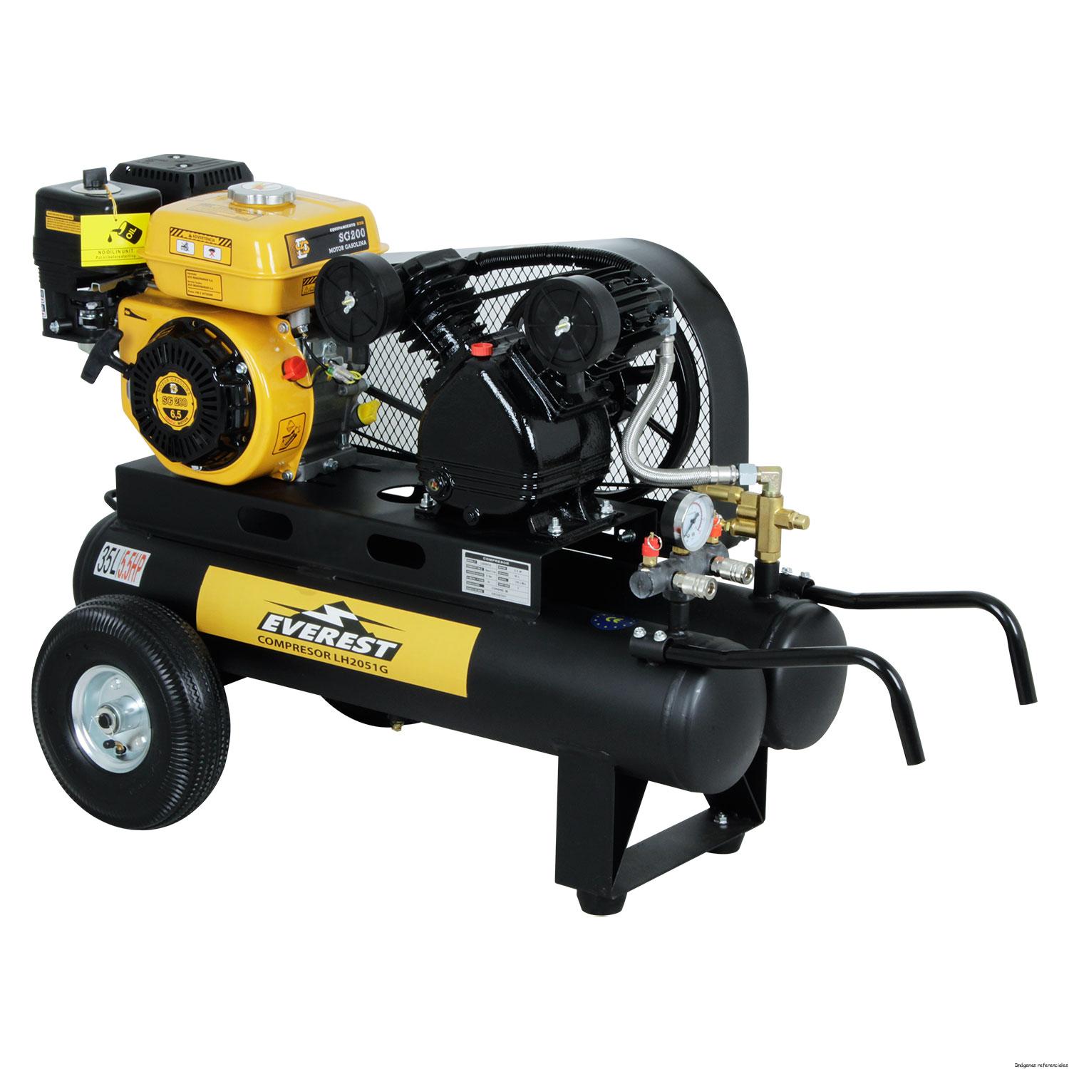 COMPRESOR AUTONOMO 5.5hp 35 litros Gasolina LH2051 - Imagen 2