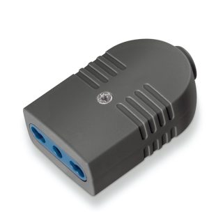 Enchufe Hembra Volante 2P+T 16A 220- 250V AC Negro SCAME