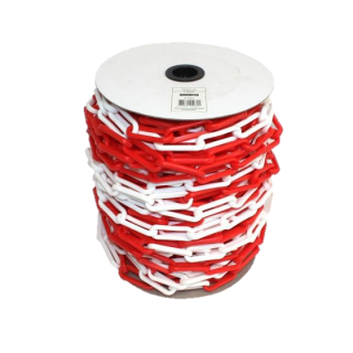 Cadena plástica 50mt bicolor rojo/blanco EPKH