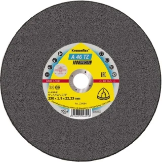 Disco Corte A46TZ SPECIAL 230X1,9X22 C.P 9″ KLINGSPOR (224084)