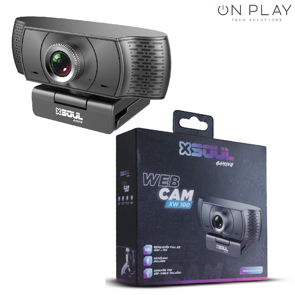 CAMARA WEB HD SOUL XW100 1280X720 CON MICRÓFONO GAMING GAMER - Imagen 2