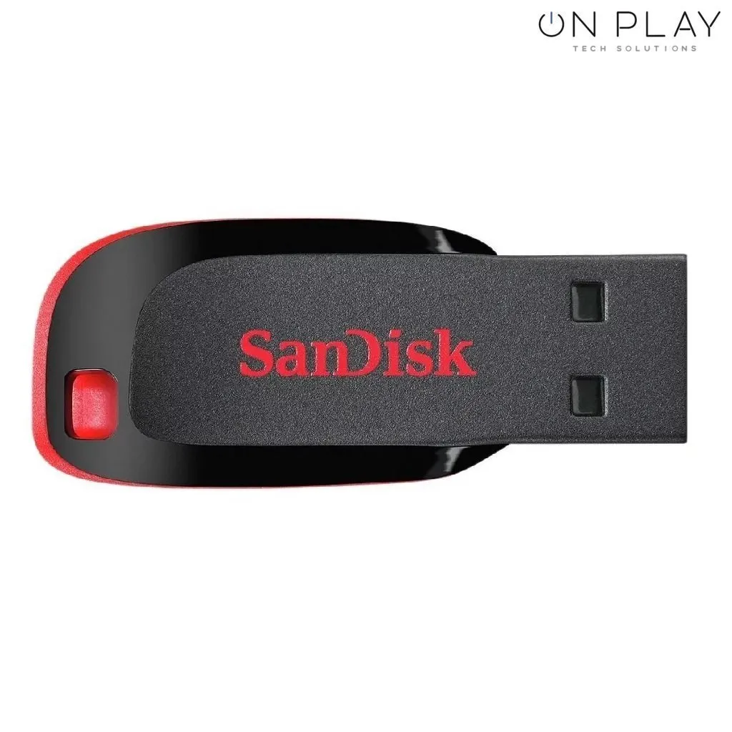Pendrive SanDisk Cruzer Blade 16GB 2.0 negro y rojo - Imagen 2