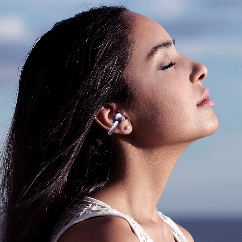 Audífonos In Ear Bluetooth Lenyes Air 203 Blanco - Imagen 3