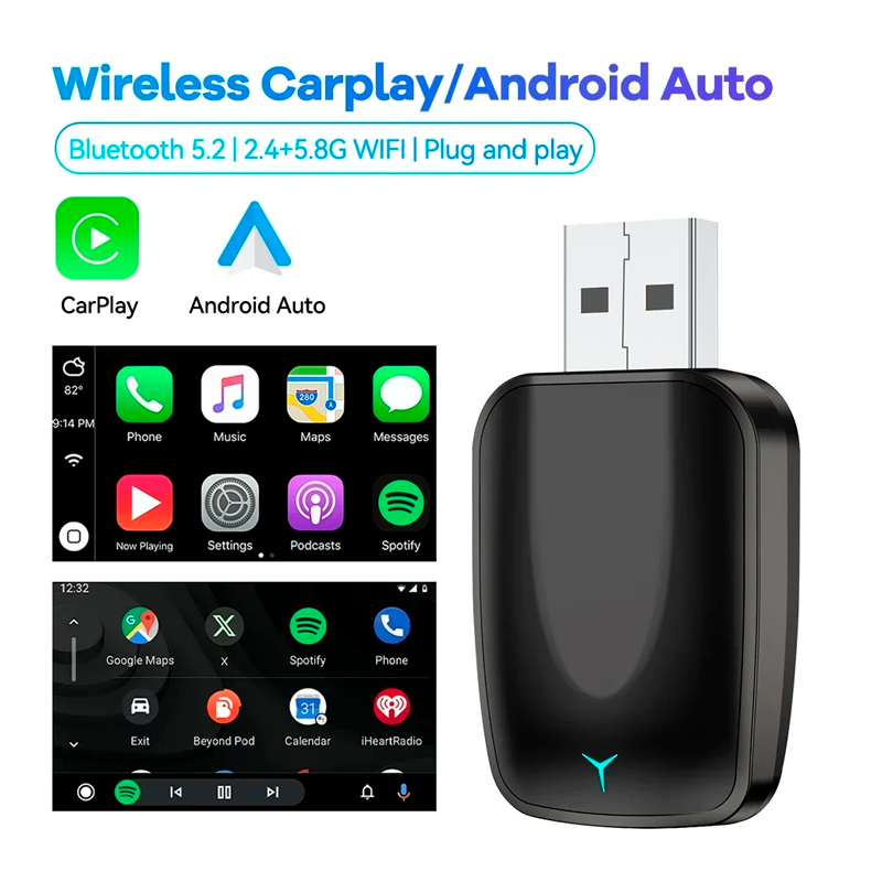 Adaptador Inalambrico Para Carplay Usb Negro - Imagen 4