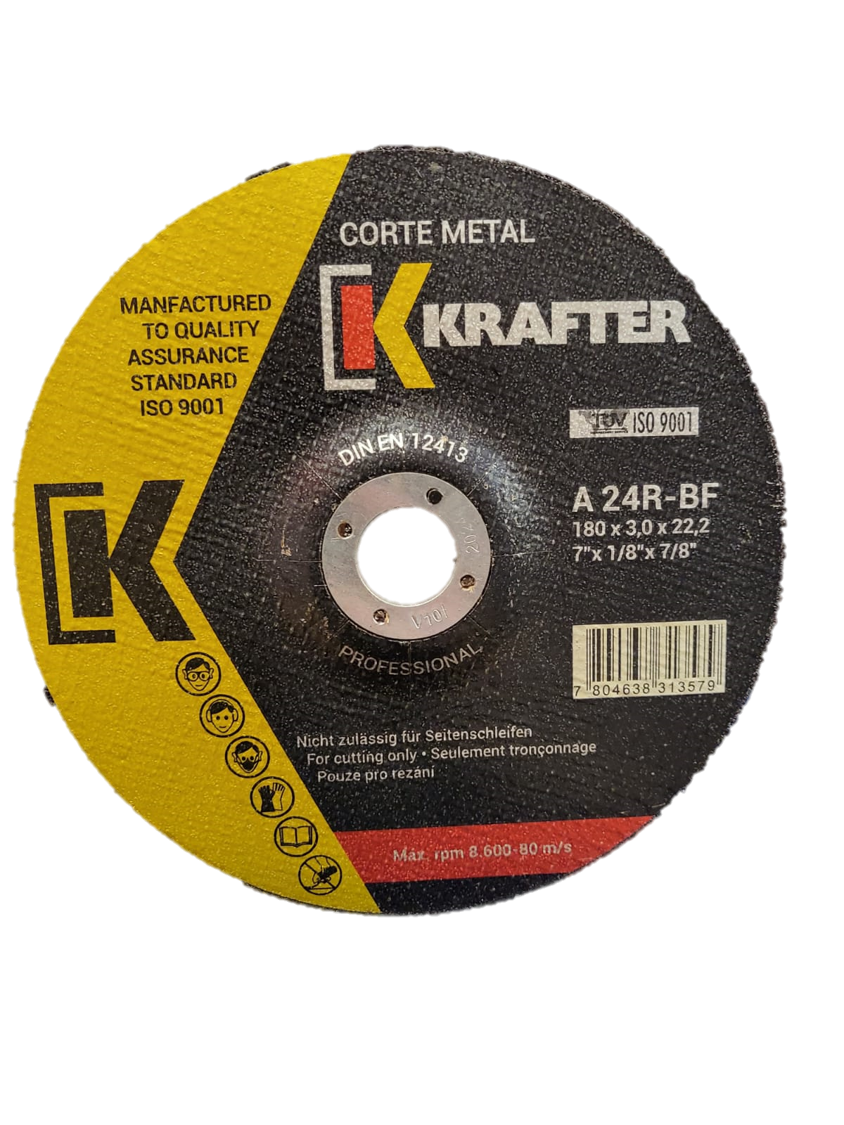 Disco de Corte Metal 7 x 3,0mm Krafter - Imagen 2