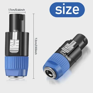 Adaptador de Plug 1/4 a Speakon Cable Para Bocina