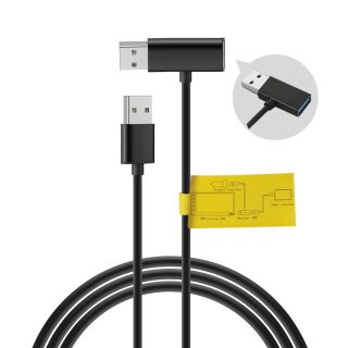 Cable USB De Doble Alimentación Para Android Auto Y CarPlay Inalámbrico