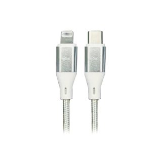 Cable Tipo C a Lightning Mfi Microlab 1m Reforzado Blanco