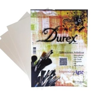 cartulina blanca Durex – 1/8 X 20 Hojas, 1/4 X 10 y Pliego Hojas