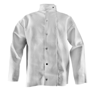 Chaqueta de cuero soldador c/velcro y broche (Nacional) T-XXXL