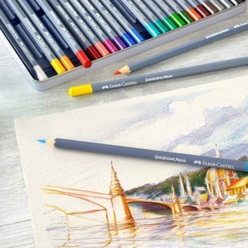 Colores Faber Castell Goldfaber De Caja Metálica X48-X36-24 - Imagen 7