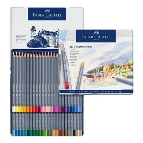 Colores Faber Castell Goldfaber De Caja Metálica X48-X36-24 - Imagen 4