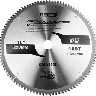 Disco corta aluminio 10″ 250mmx100T Uyustools