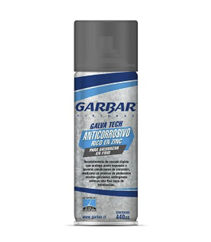Pintura Spray Galvanizado En Frio Z-95 Gris Envase 440cc - Imagen 2