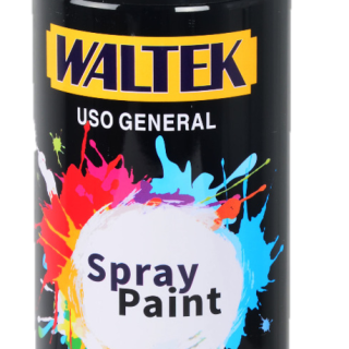 Pintura Spray Negro Mate uso general 400ml WALTEK