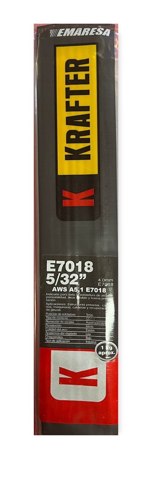 Electrodo krafter E7018 5/32 1KG - Imagen 2