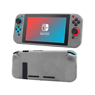 Carcasa Protectora Silicona Nintendo Switch Gris