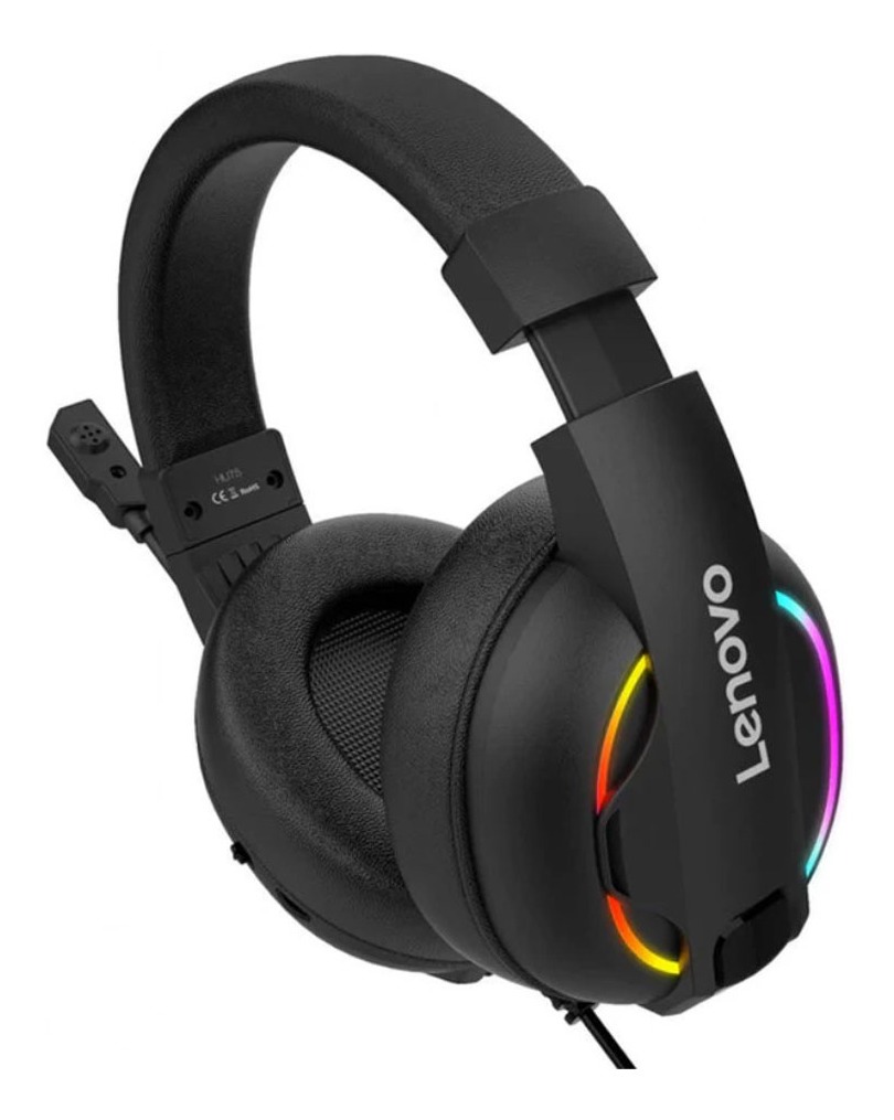 Audífonos Gamer Lenovo Hu75 Over Ear Usb Jack 3.5mm Ps4 Ps5 - Imagen 3