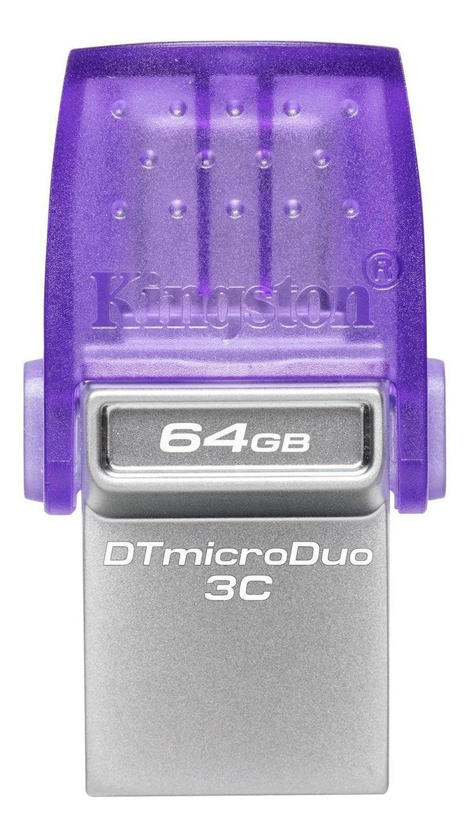 Pendrive Kingston Datatraveler Microduo 3c 64 Gb 3.2 Morado - Imagen 3