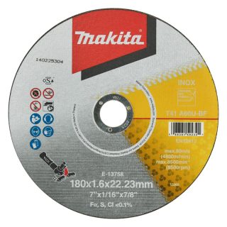 Disco Abrasivo de Corte 7″ x 1.6mm para Inox Makita