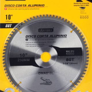 Disco corta aluminio 10x80T Uyustools