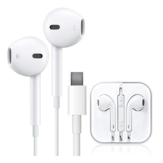 Audífono Tipo Earpods Usb Tipo C Blanco
