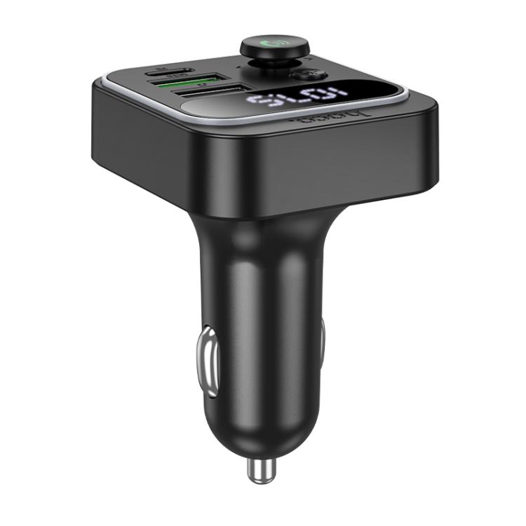 Cargador de Auto Transmisor Hoco E85 Rgb 20w Qc 3.0 Negro - Imagen 3