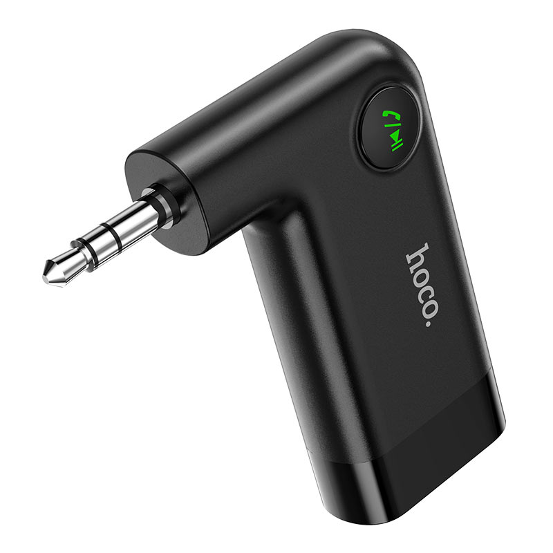 Receptor Bluetooth Auto Hoco E53 Auxiliar Negro - Imagen 2