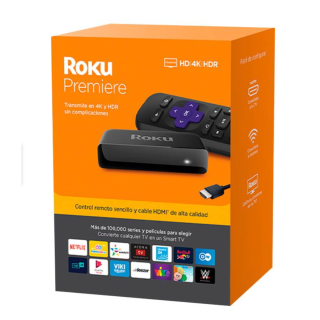 Roku Premiere 4k Hdr Dispositivo Streaming Negro