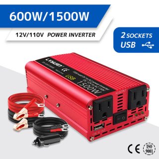 Convertidor Vehículo 12v a 110v 1500W
