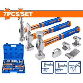 Set Martillos Para Carrocería 7 Piezas WADFOW