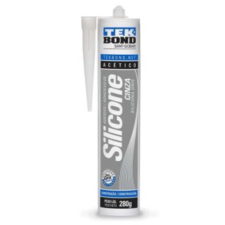 Silicona Acética 280Gr Gris  Tekbond