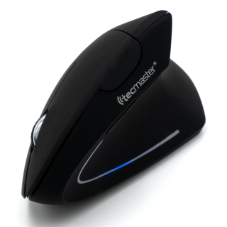 Mouse Vertical Inalambrico Recargable Tecmaster Negro