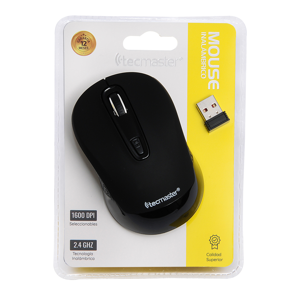 Mouse Tecmaster Inalambrico Tm-MO382rg Negro - Imagen 4