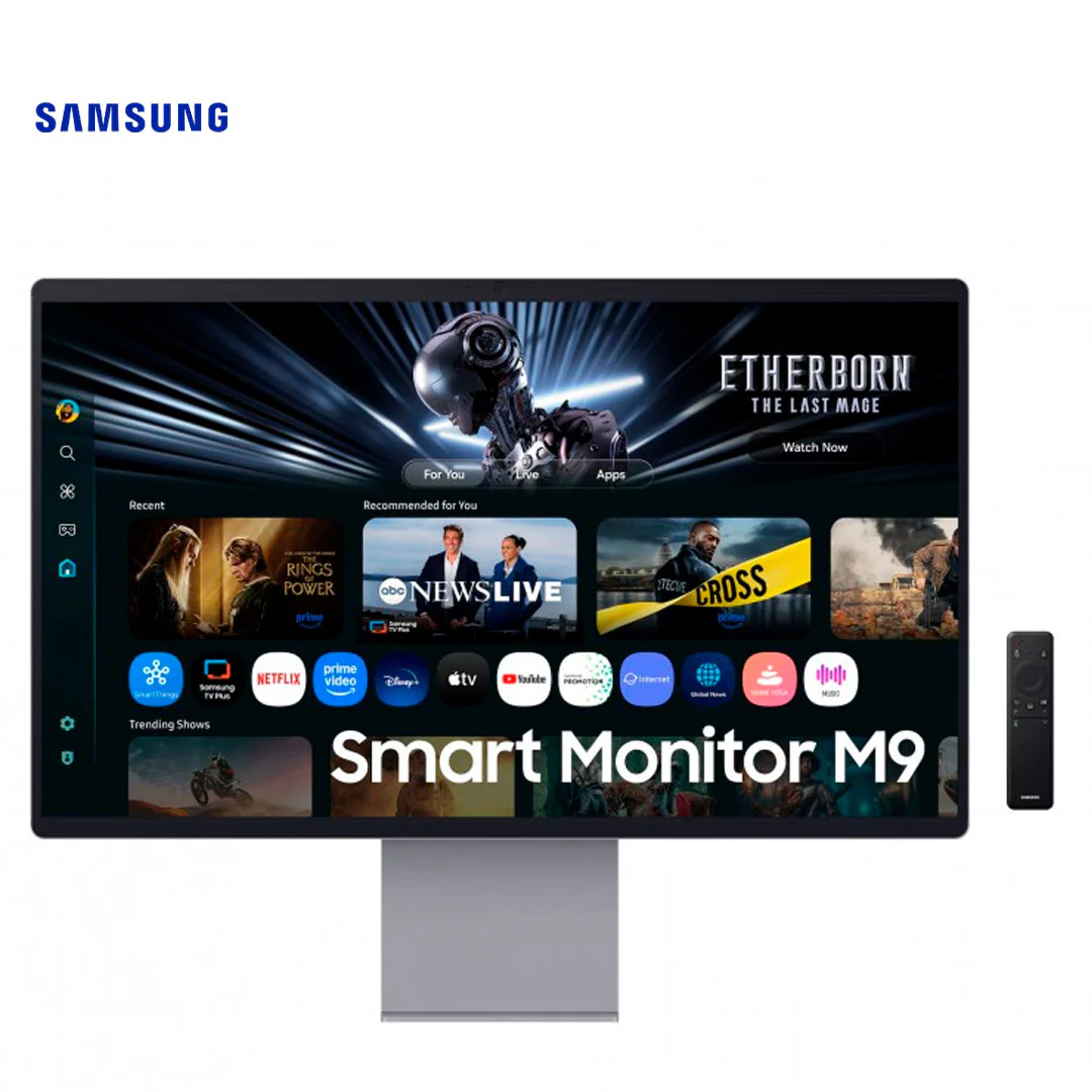 Monitor Plano Samsung LS32FM902SLXPE, 32" OLED 4K (3,840 x 2,160), 165Hz, 0.03ms, HDMI, DP, USB, FreeSync, Gris - Imagen 2